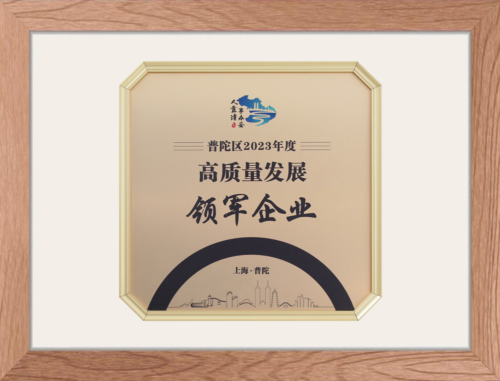 普陀區(qū)2023高質(zhì)量發(fā)展領(lǐng)軍企業(yè)